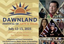 Dawnland Festival or Arts and Ideas poster